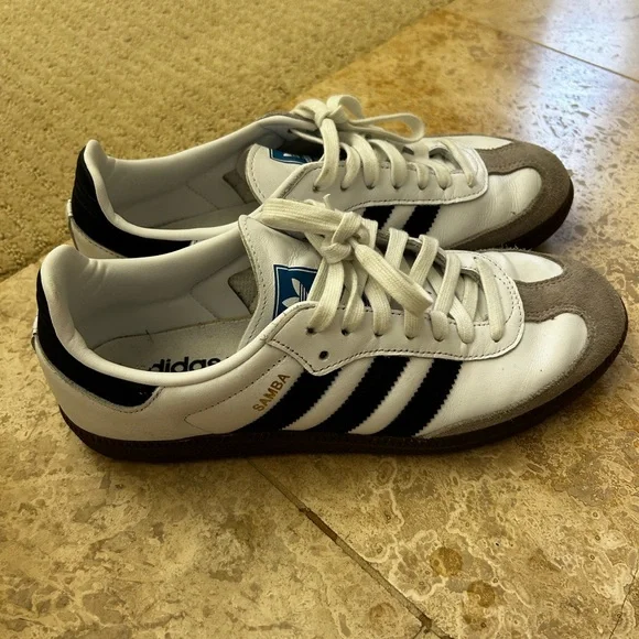 adidas | Shoes | Adidas Samba White And Black Mens Shoes | Poshmark